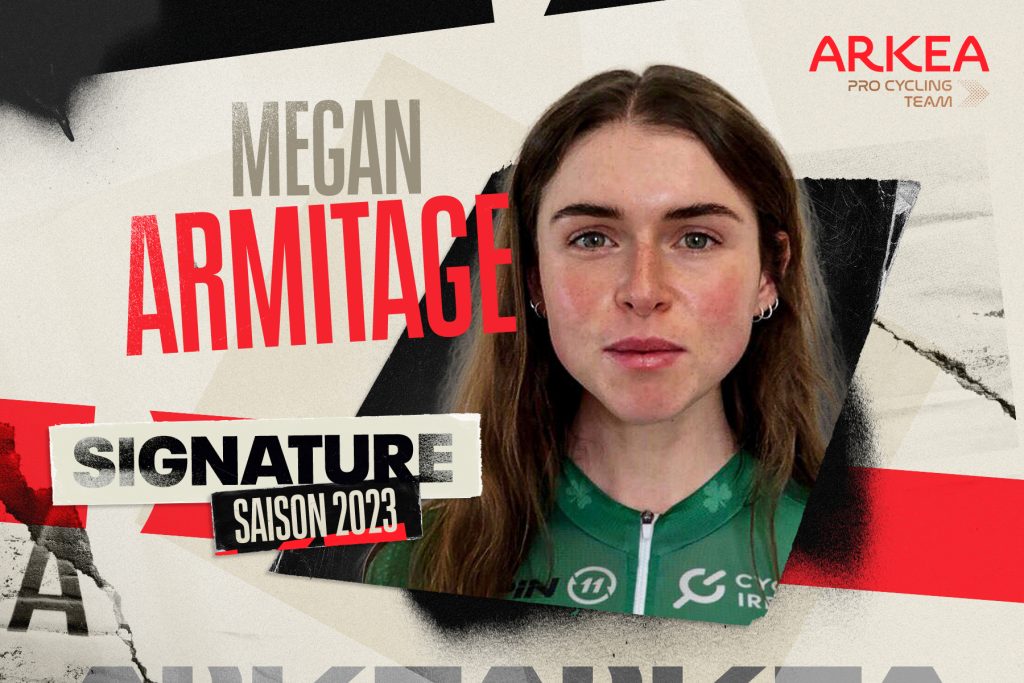 Ark&eacute;a Pro Cycling Team signe Megan Armitage