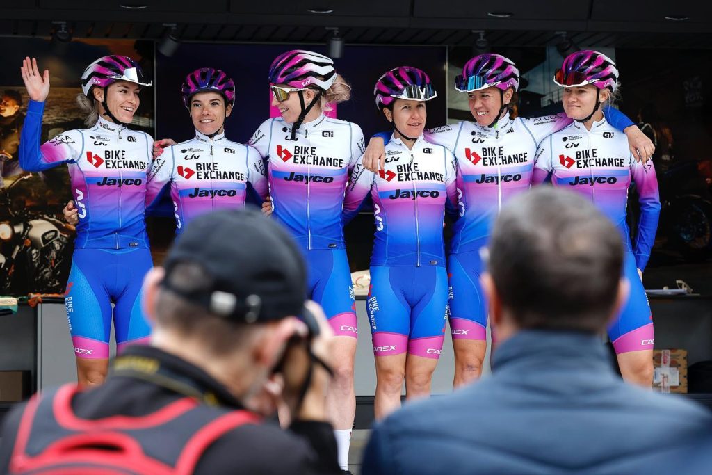 L&rsquo;&eacute;quipe BikeExchange-Jayco pour le Tour Down Under F&eacute;minin 2023