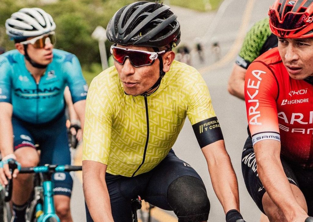 Nairo Quintana pr&eacute;sent au d&eacute;part des Championnats de Colombie
