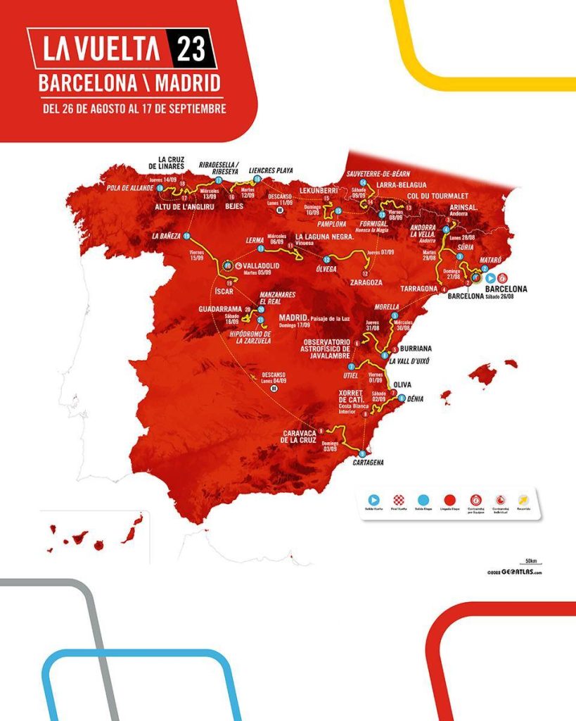 Le parcours de La Vuelta 2023 est connu