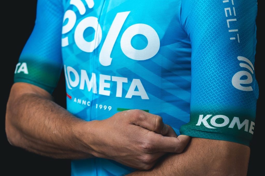 Maillot Cyclisme Eolo Kometa Porté - Tour De France UCI - Très Bon état
