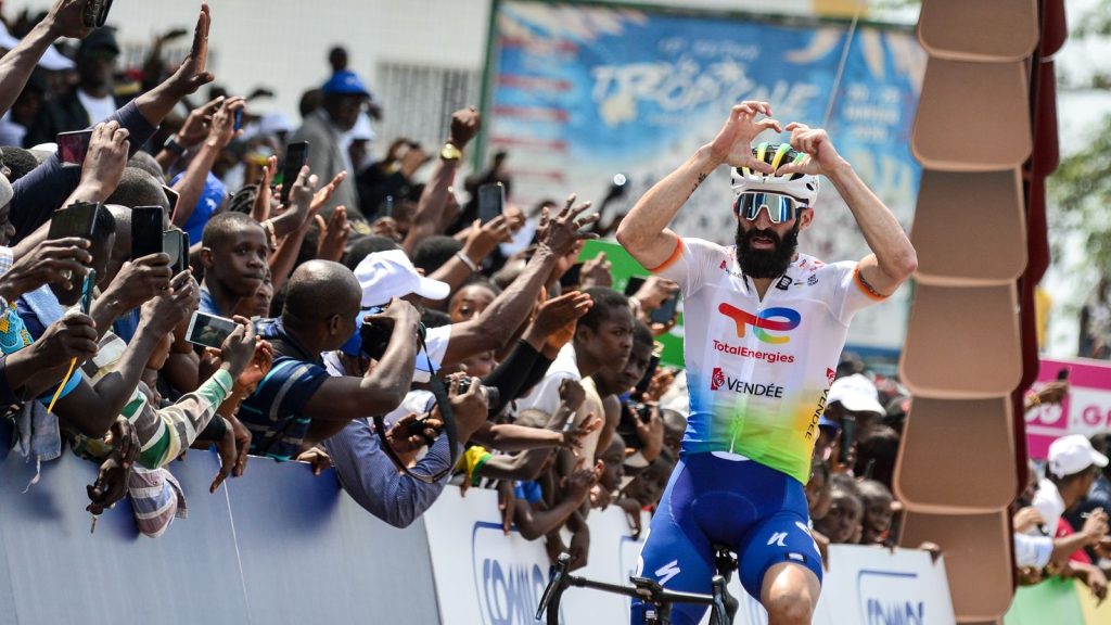 Geoffrey Soupe a v&eacute;cu une belle semaine sur la Tropicale Amissa Bongo 2023. Photo : TAB