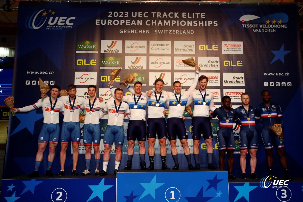 La France en bronze sur la vitesse par &eacute;quipes des Championnats d&rsquo;Europe