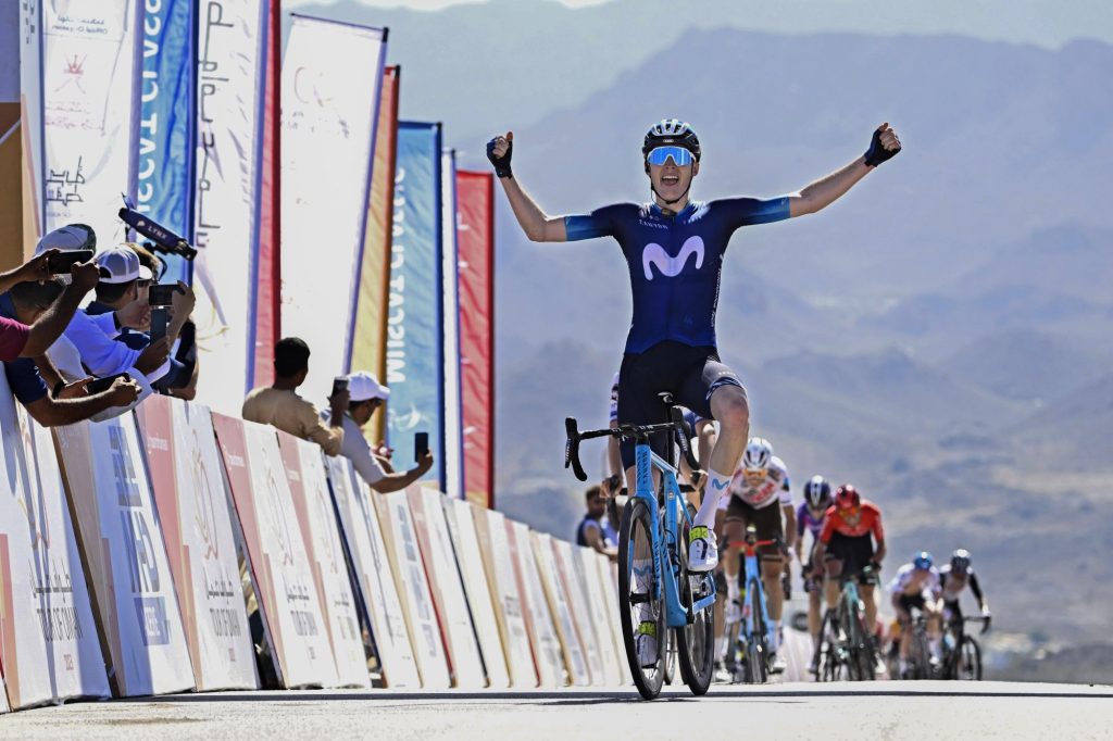 Matteo Jorgenson a remport&eacute; la 3e &eacute;tape du Tour d'Oman 2023. Photo : Cor Vos