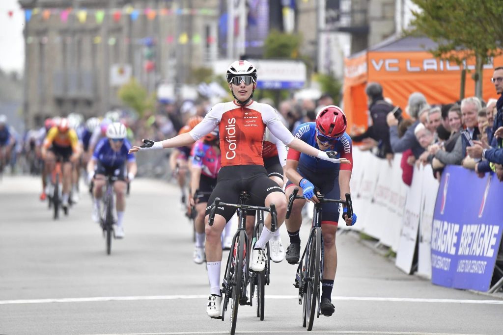 Valentine Fortin frustre son &eacute;quipi&egrave;re sur la derni&egrave;re &eacute;tape du Bretagne Ladies Tour