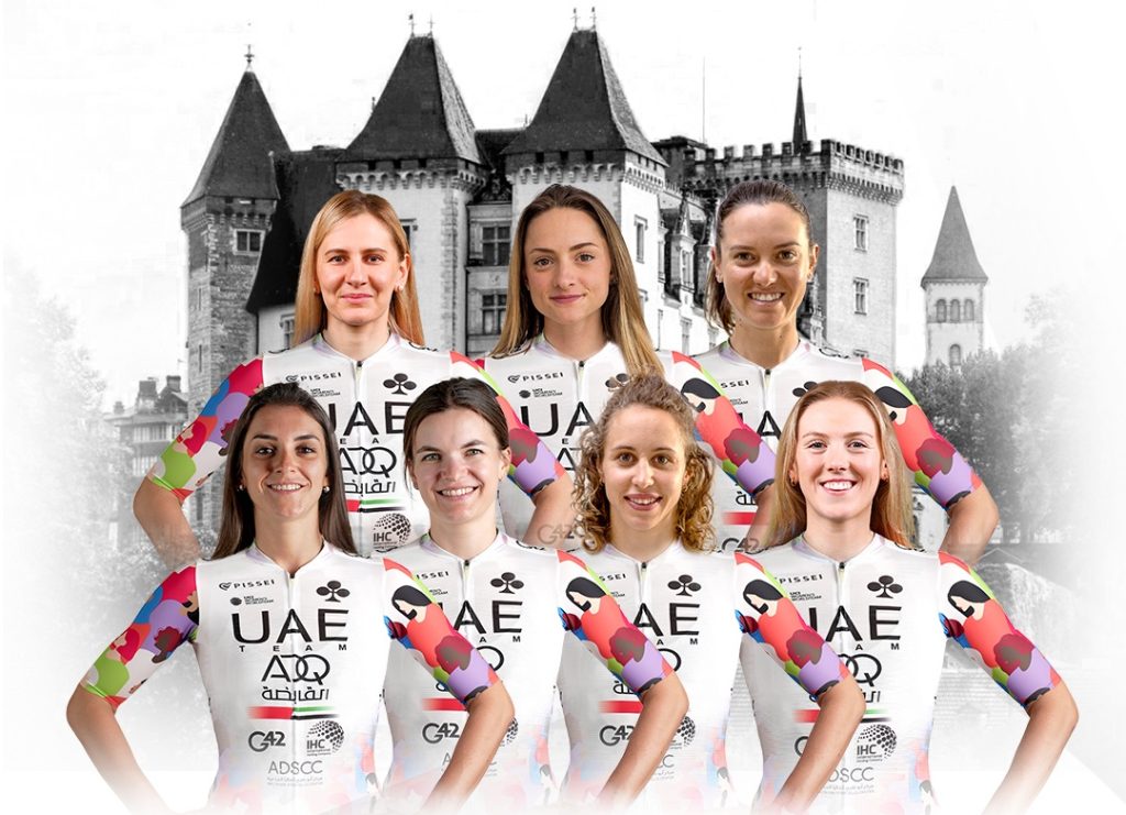UAE Team ADQ avec un nouveau maillot pour le Tour de France Femmes