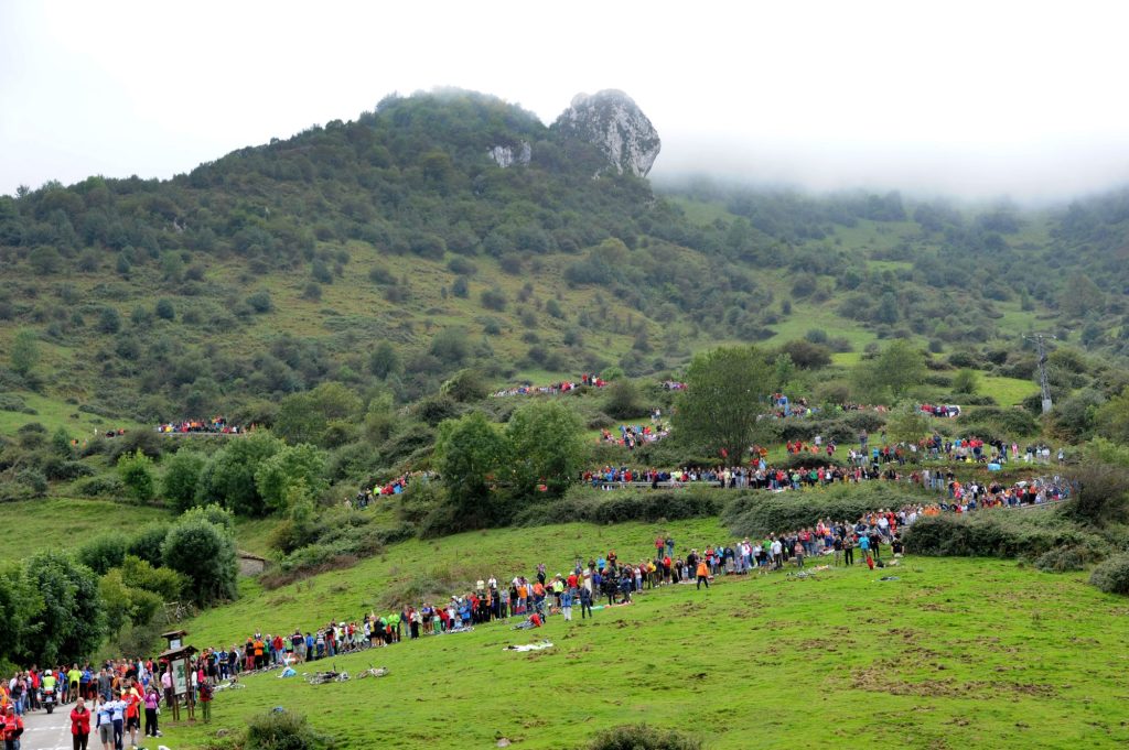 Le public sur l'Angliru Vuelta 2011