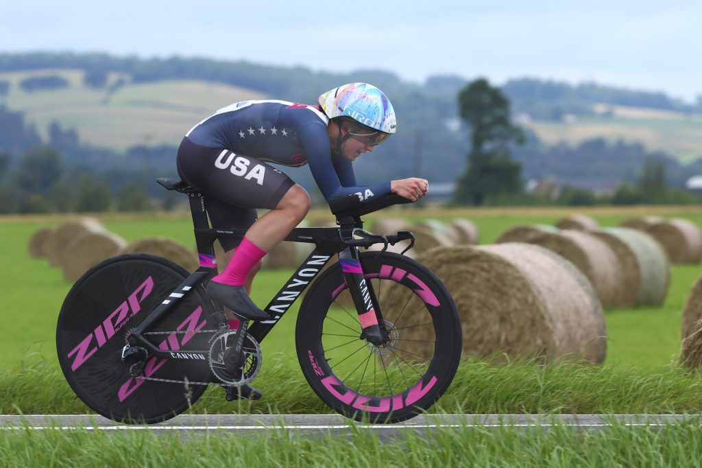 Chloe Dygert championne du monde 2023 contre-la-montre femmes