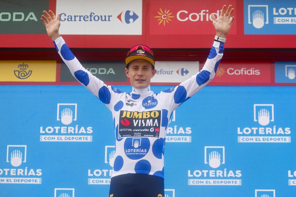 Jonas Vingegaard nouveau maillot &agrave; pois de La Vuelta
