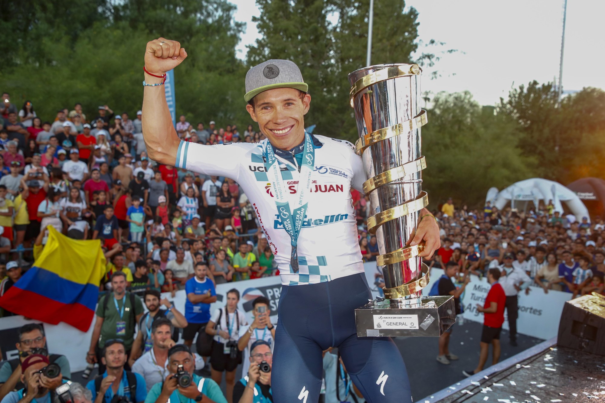 Maillot Cyclisme Eolo Kometa Porté - Tour De France UCI - Très Bon état