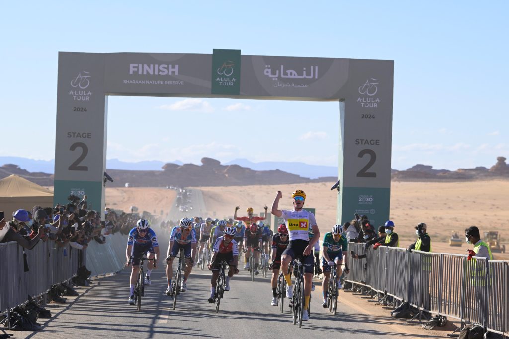 S&oslash;ren W&aelig;renskjold remporte la 2e &eacute;tape de l&rsquo;AlUla Tour 2024