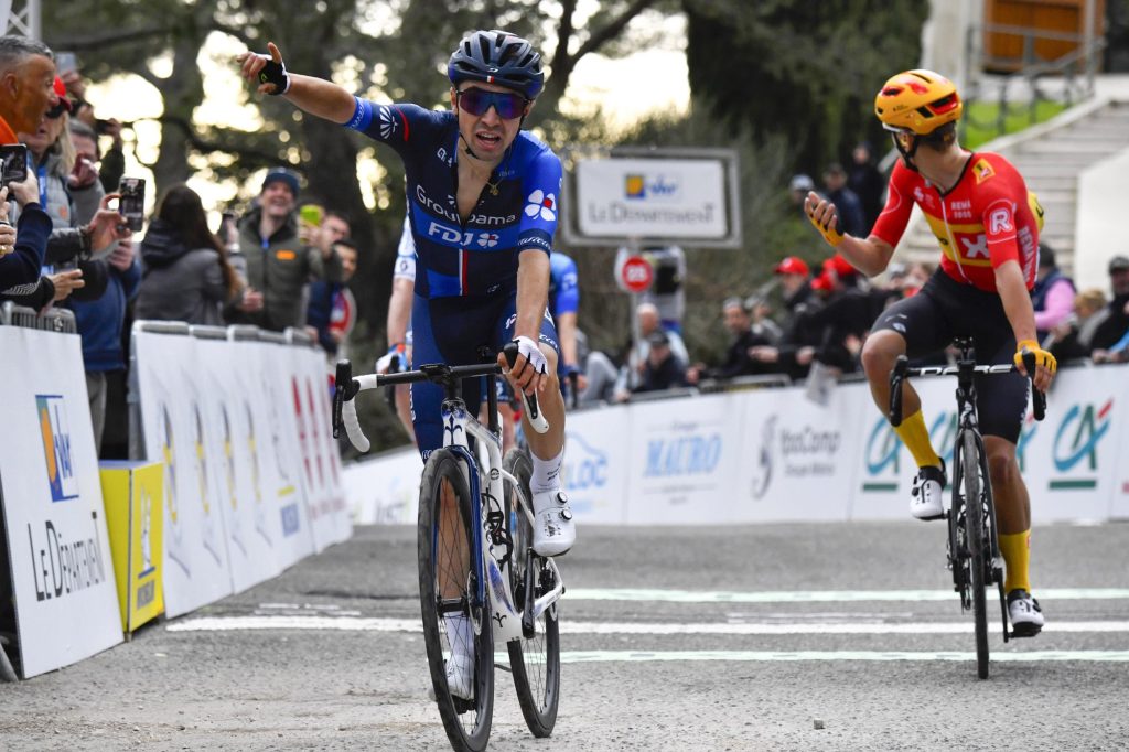 Lenny Martinez coiffe Johannessen sur la Classic Var 2024