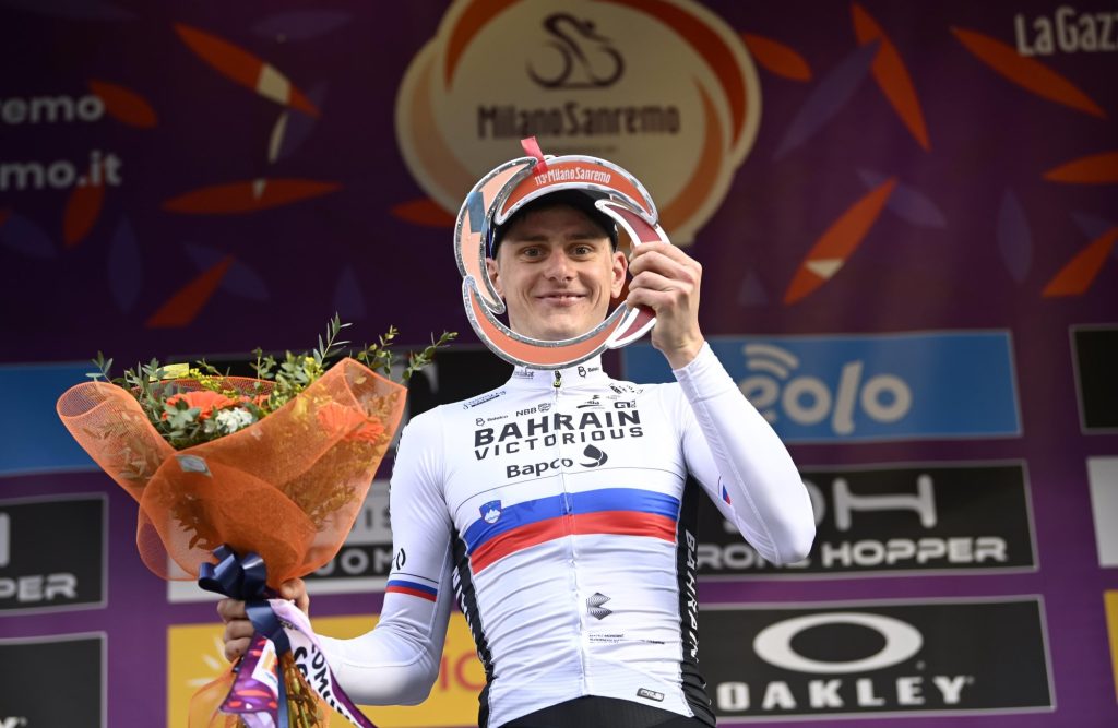 Bahrain Victorious autour de Matej Mohorič sur Milan-Sanremo 2024