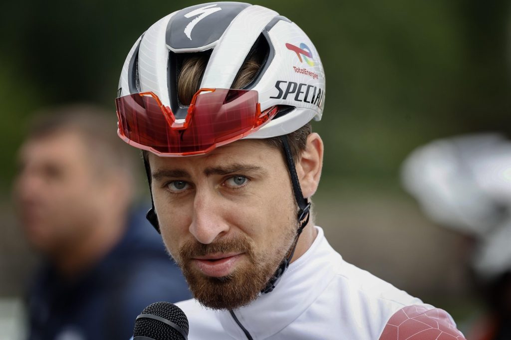 Peter Sagan au d&eacute;part du Tour de Hongrie en mai