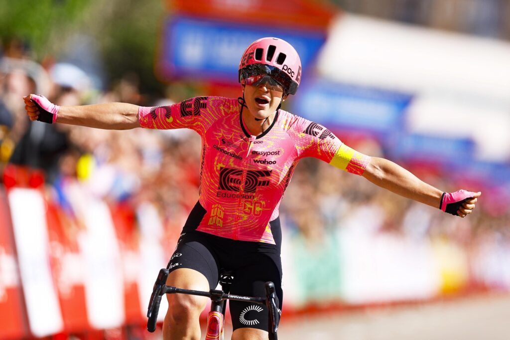 Kristen Faulkner en solitaire sur la 4e &eacute;tape de La Vuelta Femenina 2024