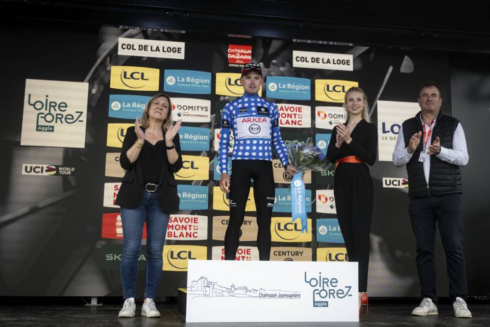 Mathis Le Berre est le nouveau maillot &agrave; pois du Crit&eacute;rium du Dauphin&eacute; 2024