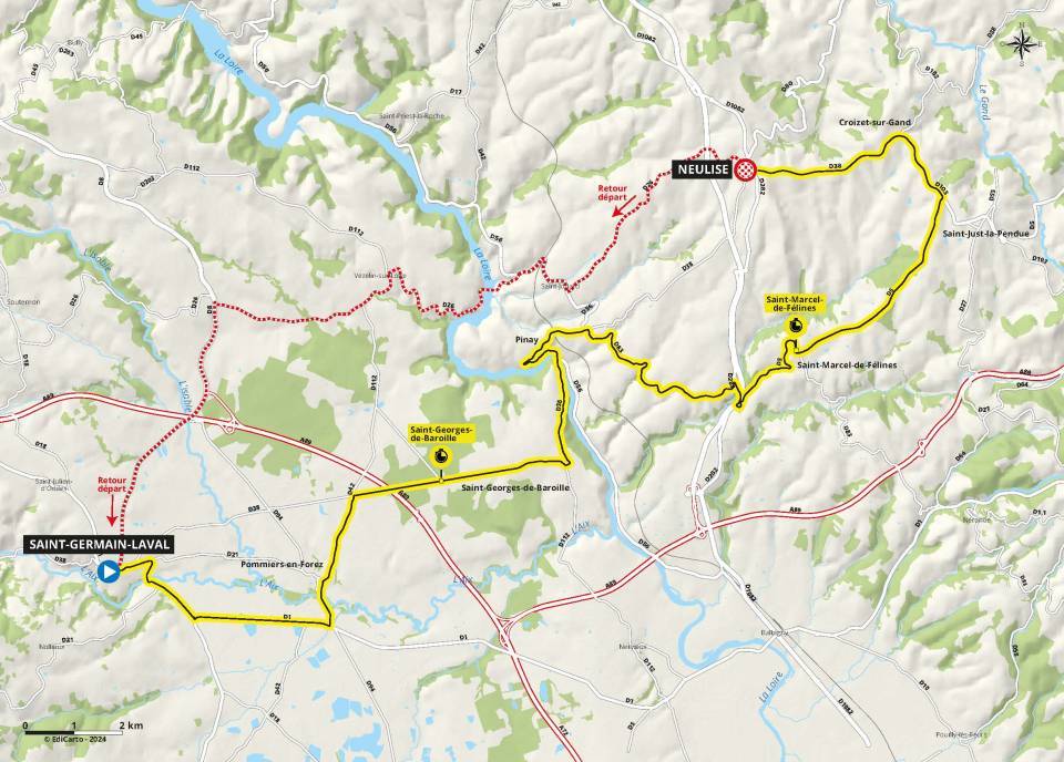 Critérium du Dauphiné 2024 : carte détaillée de la 4e étape