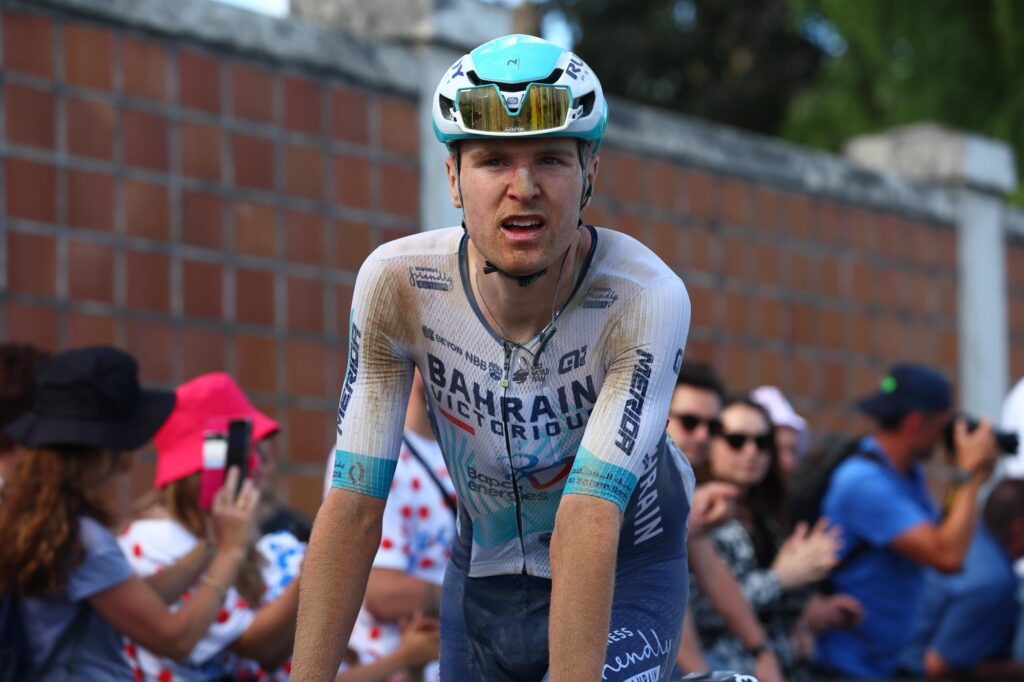 Fred Wright hors d&eacute;lais sur la 11e &eacute;tape du Tour de France 2024