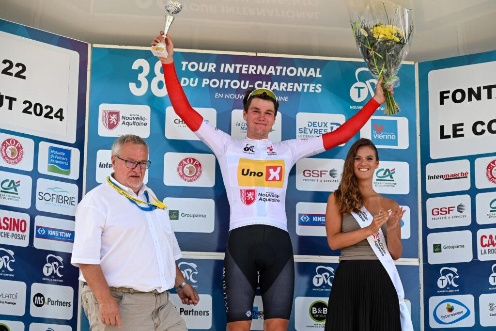 Coup double pour Soren Waerenskjold sur la 3e &eacute;tape du Tour Poitou-Charentes 2024