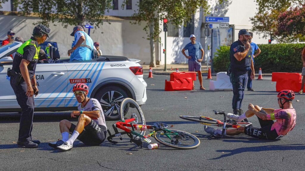 Rui Costa abandonne sur chute dans le final de la 5e &eacute;tape de La Vuelta