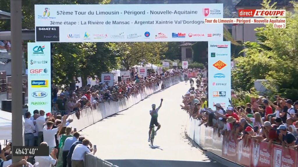 Jefferson Cepeda gagne la 3e &eacute;tape du Tour du Limousin 2024