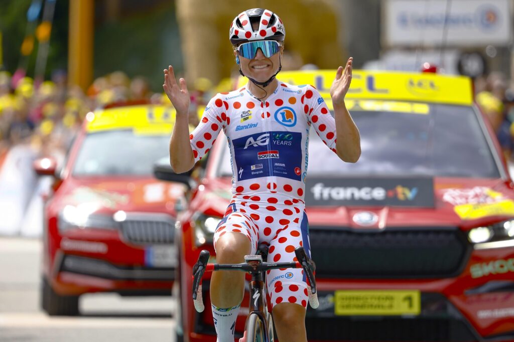 Justine Ghekiere cr&eacute;e la surprise sur la 7e &eacute;tape du Tour de France Femmes 2024