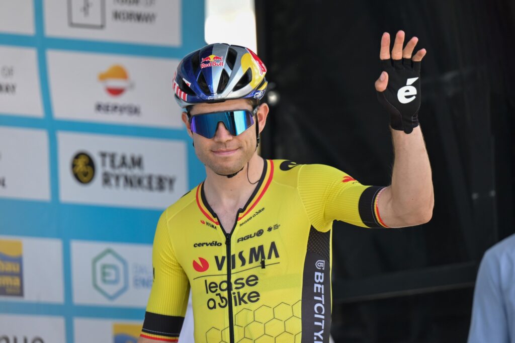 Wout van Aert au d&eacute;part de La Vuelta 2024