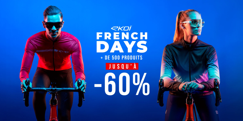 French Days chez Ekoi : jusqu&rsquo;&agrave; -60% sur vos &eacute;quipements cyclistes !