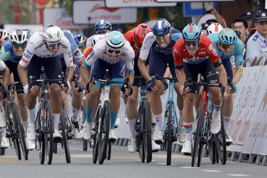 Lionel Taminiaux remporte la 1e &eacute;tape du Tour du Guangxi 2024