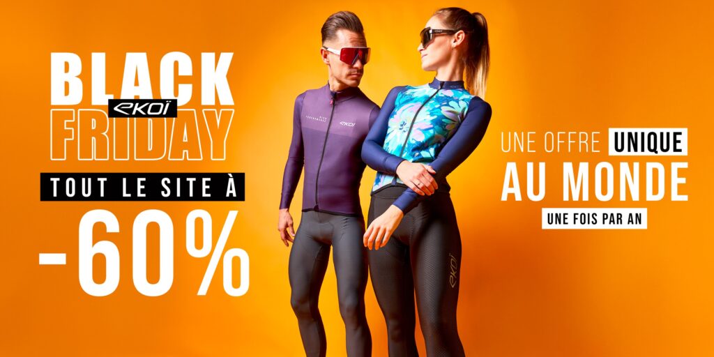 Black Friday : Eko&iuml; et ses &eacute;quipements cyclistes &agrave; -60%