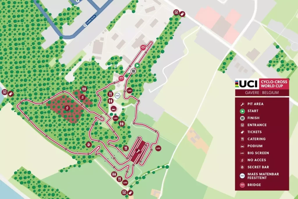 Actu cyclo-cross. Coupe du Monde 2024-2025 : le parcours de Gavere