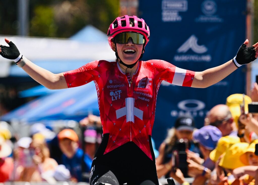 Noemi R&uuml;egg brille au sommet de Willunga Hill sur le Tour Down Under Femmes 2025