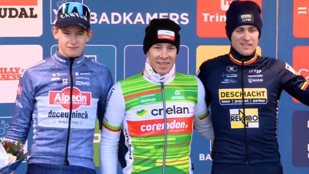 Le classement Hommes du X2O Trofee 2024-2025 de cyclo-cross &agrave; Koksijde