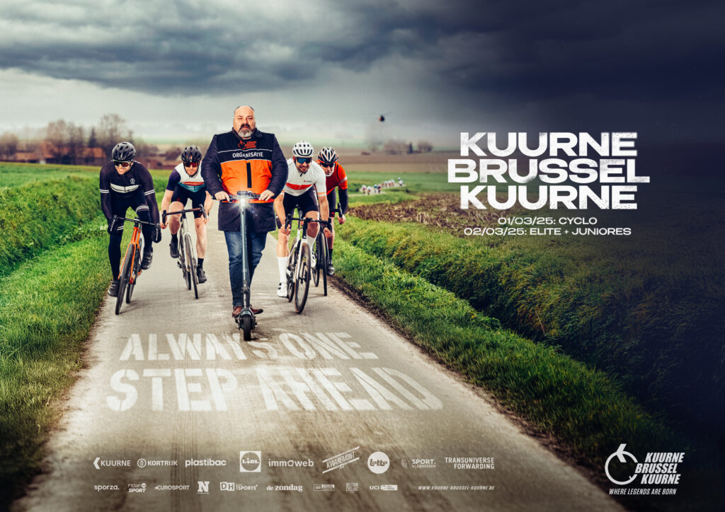 Rik Bossuit, l&rsquo;homme &agrave; la trottinette mis &agrave; l&rsquo;honneur &agrave; Kuurne-Bruxelles-Kuurne 2025