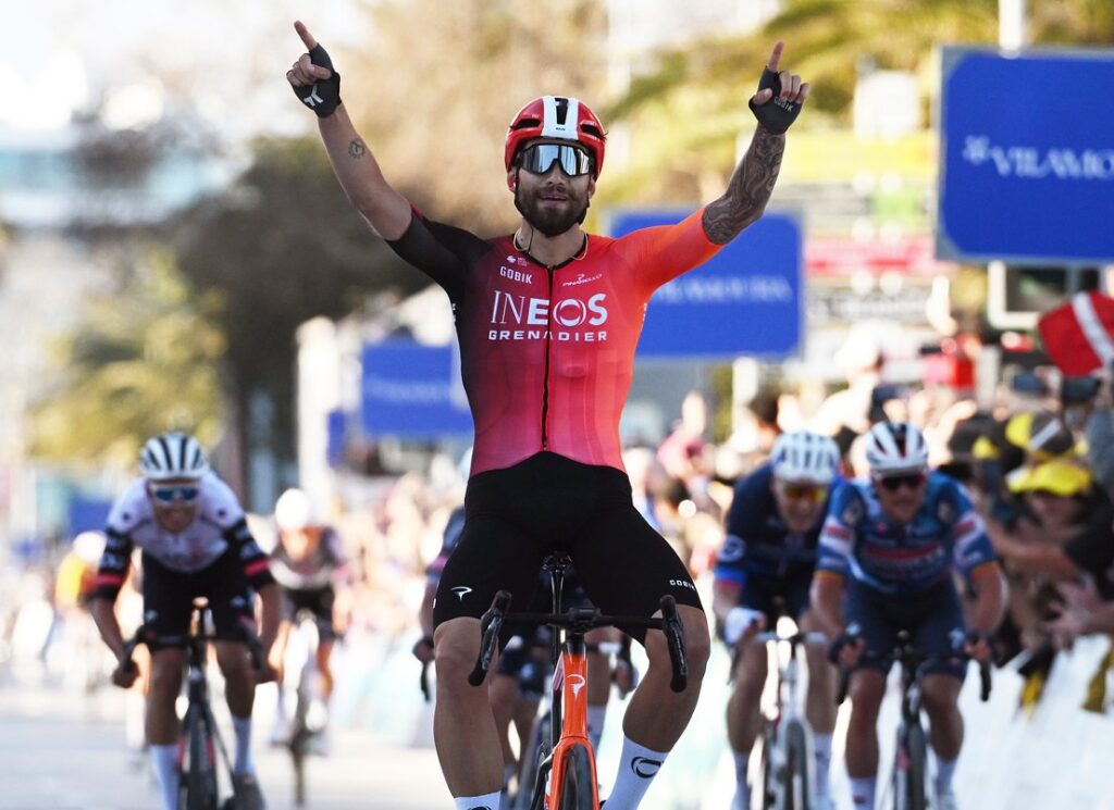 Filippo Ganna au terme d&rsquo;un final lunaire sur la 1e &eacute;tape du Tour d&rsquo;Algarve 2025