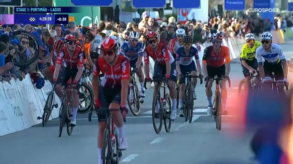 La 1e &eacute;tape du Tour d&rsquo;Algarve 2025 annul&eacute;e apr&egrave;s l&rsquo;erreur de parcours