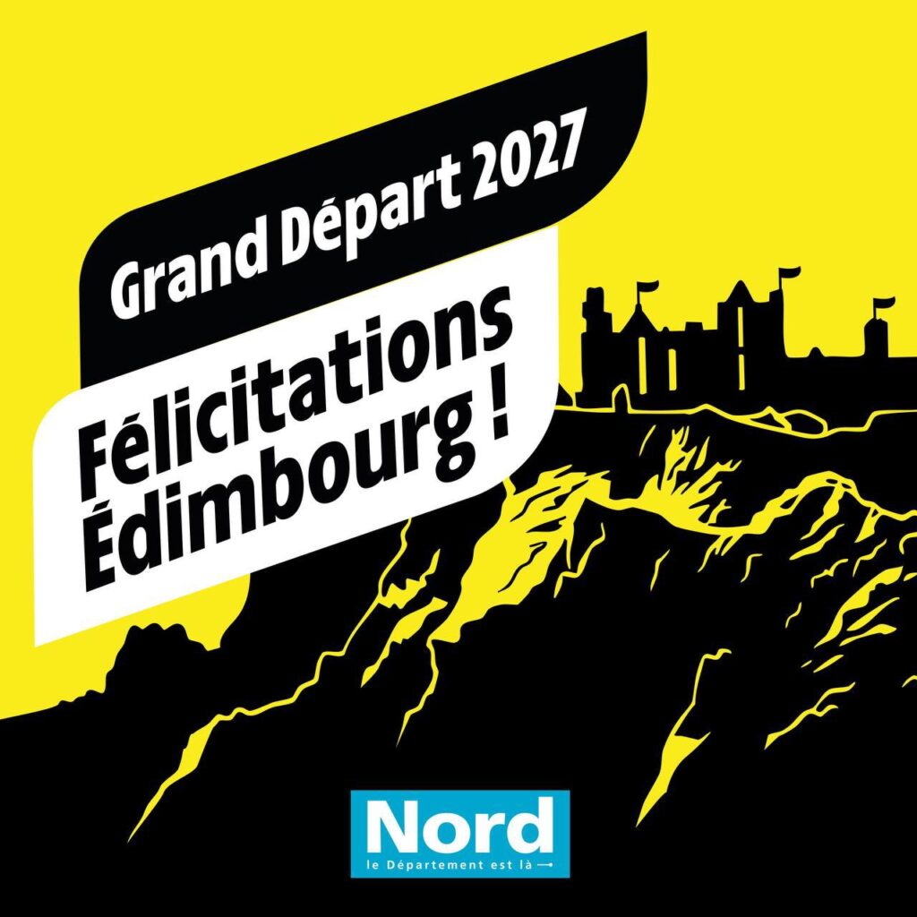 Le Grand D&eacute;part du Tour de France 2027 &agrave; &Eacute;dimbourg