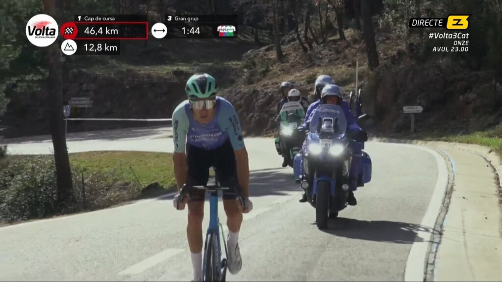 DIRECT : Bruno Armirail seul en t&ecirc;te &agrave; 30 kilom&egrave;tres de l&rsquo;arriv&eacute;e de la 3e &eacute;tape du Tour de Catalogne 2025 !