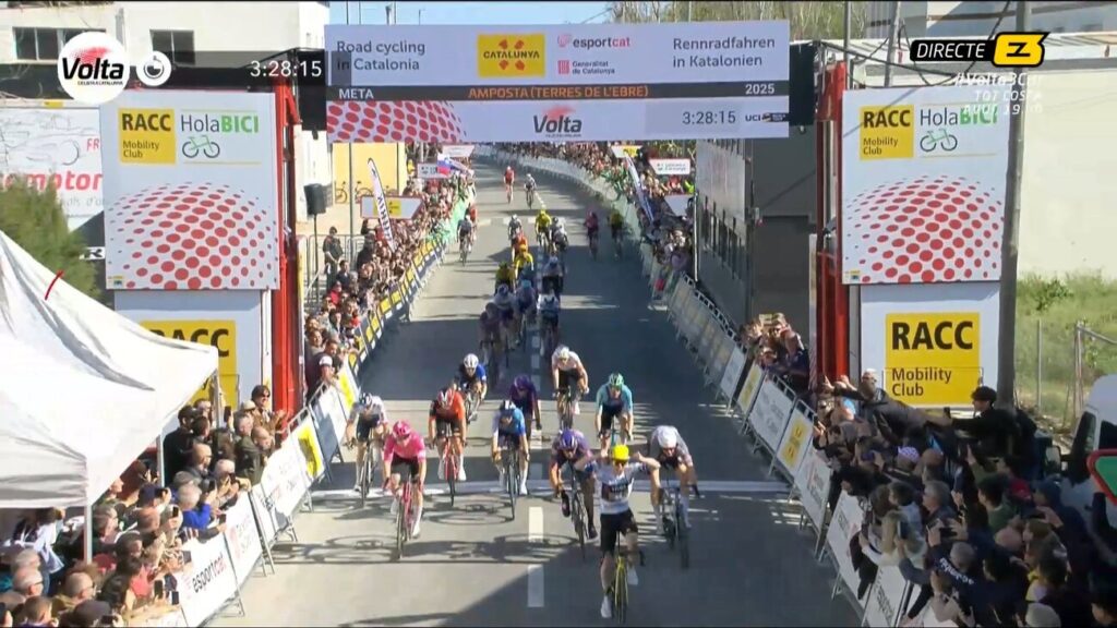 Le classement complet de la 5e &eacute;tape du Tour de Catalogne 2025