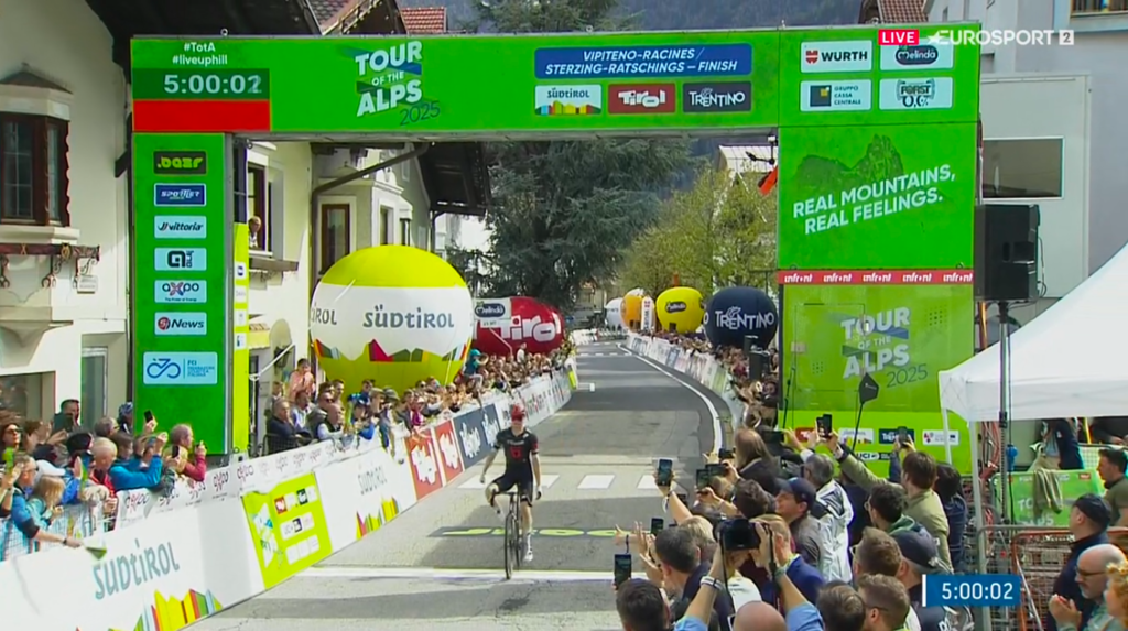 Michael Storer le plus fort sur la 2e &eacute;tape du Tour des Alpes 2025, Paul Seixas 2e