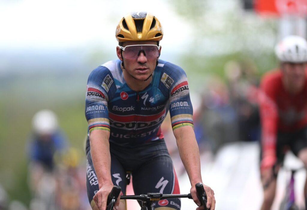 Remco Evenepoel leader de Soudal Quick-Step sur Li&egrave;ge-Bastogne-Li&egrave;ge 2025
