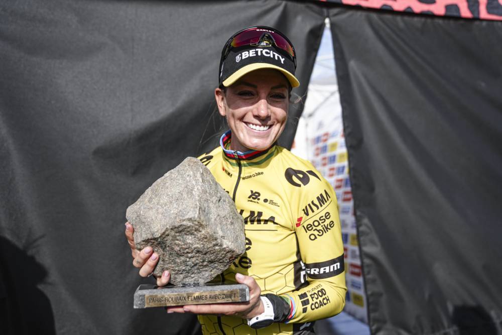 Pauline Ferrand-Pr&eacute;vot, laur&eacute;ate de Paris-Roubaix : &laquo;&nbsp;Peut-&ecirc;tre le dernier&hellip;&nbsp;&raquo;