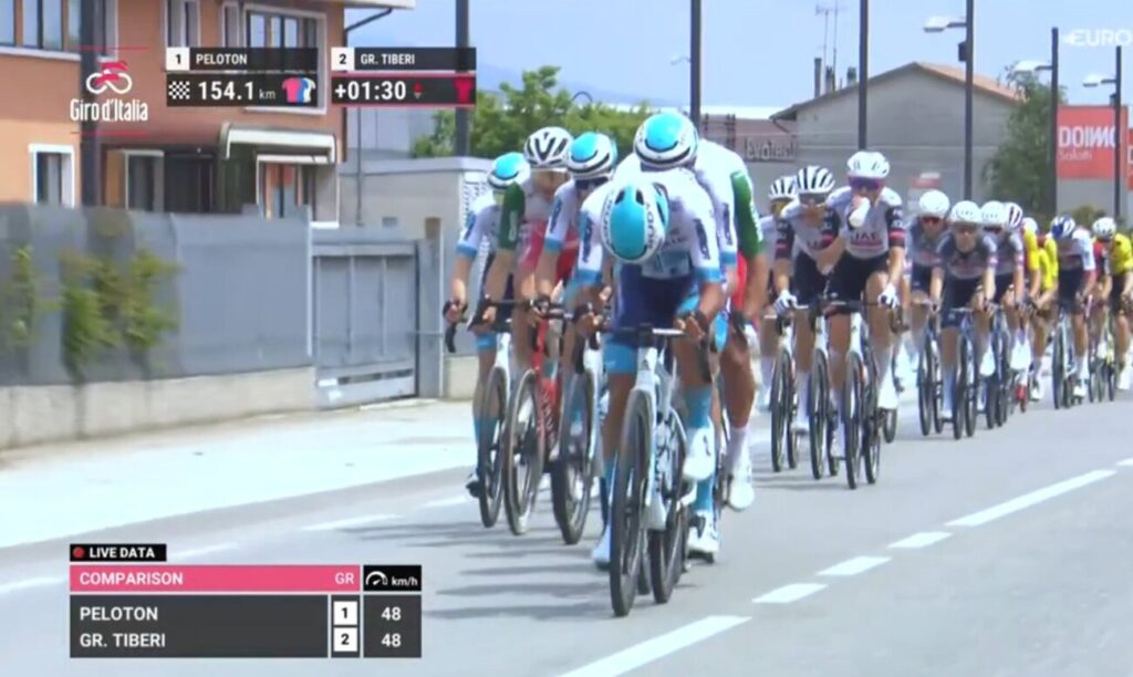 DIRECT : Antonio Tiberi et la Bahrain-Victorious pi&eacute;g&eacute;s d&egrave;s le d&eacute;part de la 15e &eacute;tape du Giro 2025