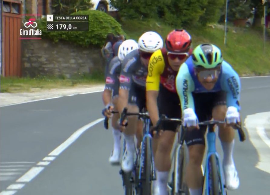 DIRECT : 6 solides &agrave; l&rsquo;avant sur la 9e &eacute;tape du Giro 2025 &agrave; l&rsquo;assaut des chemins blancs