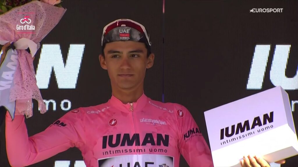 Le classement g&eacute;n&eacute;ral du Giro 2025 apr&egrave;s la 9e &eacute;tape : Isaac Del Toro en rose