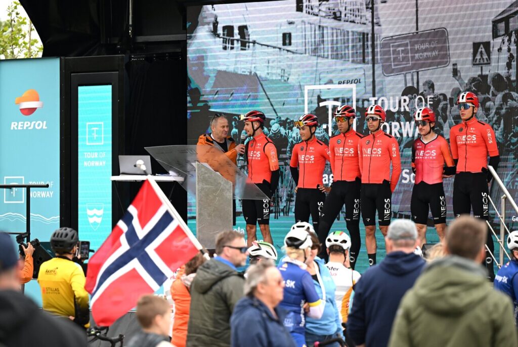 Axel Laurance chute et abandonne d&egrave;s la 1&egrave;re &eacute;tape du Tour de Norv&egrave;ge 2025