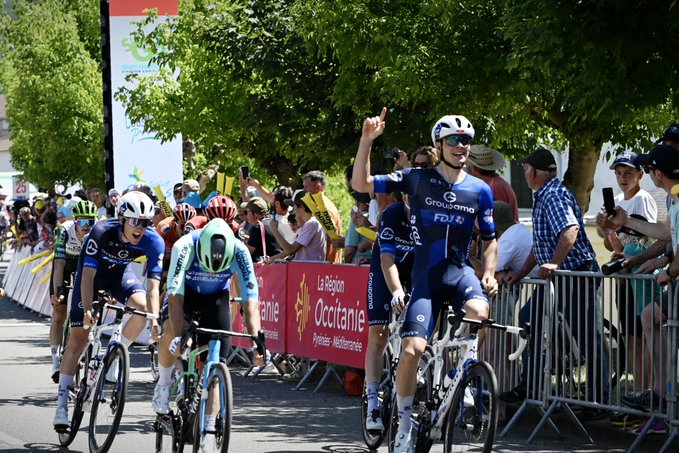 La 4e &eacute;tape pour Thibaud Gruel, le g&eacute;n&eacute;ral de la Route d&rsquo;Occitanie 2025 pour Nicolas Prodhomme