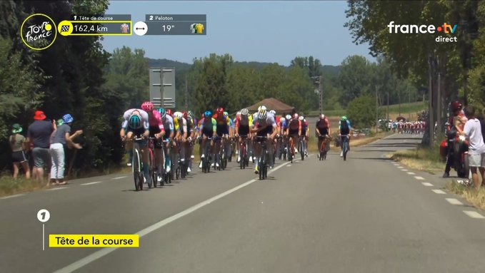 DIRECT : Alaphilippe, Martinez, Rodriguez &hellip; 51 coureurs en t&ecirc;te de la 12e &eacute;tape du Tour de France 2025