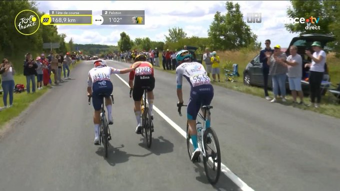 DIRECT : Lenny Martinez dans un trio &agrave; l&rsquo;avant de la 4e &eacute;tape du Tour de France 2025