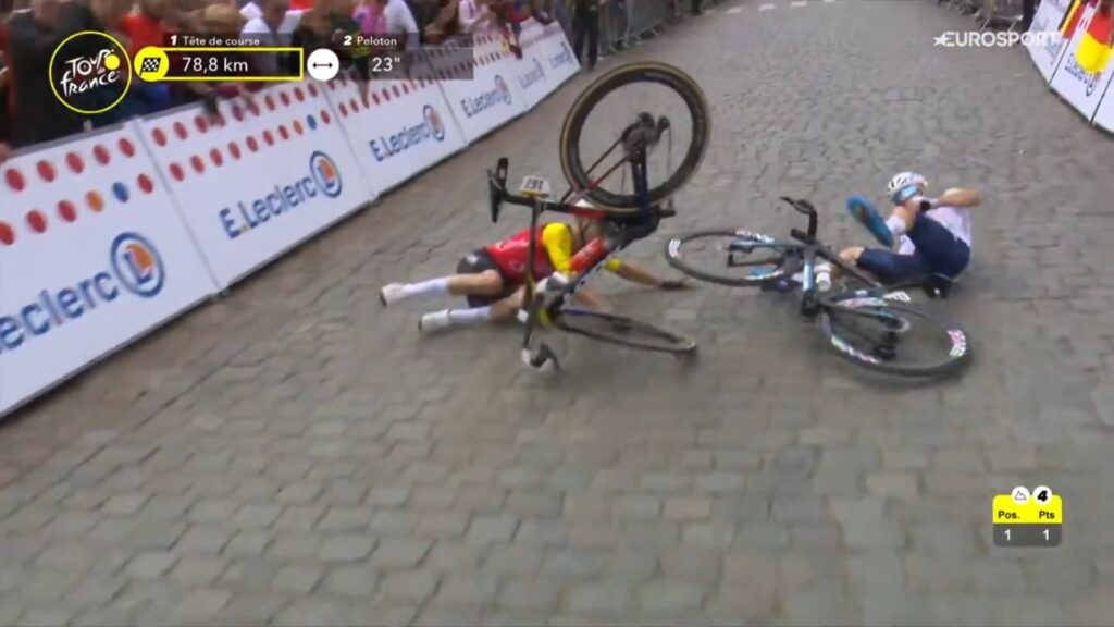DIRECT : Echapp&eacute;s &agrave; 2, Benjamin Thomas et Matt&eacute;o Vercher chutent lors de la 1e &eacute;tape du Tour de France 2025 (vid&eacute;o)